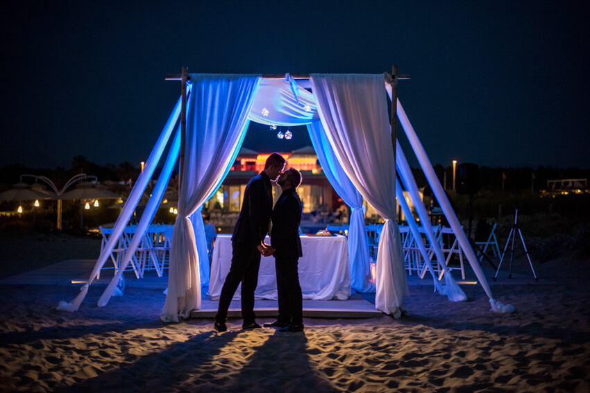 Same sex wedding costa dei barbari viareggio