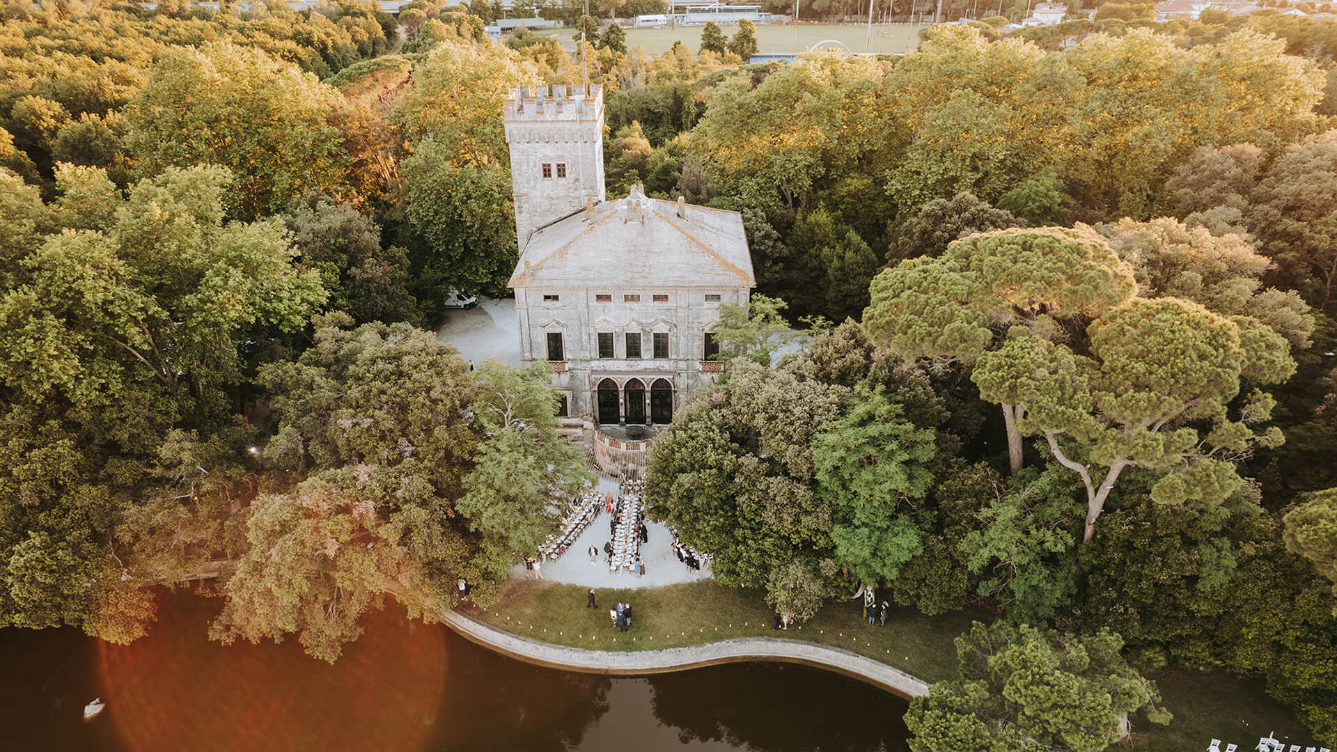 torre dle lago vista di villa orlando